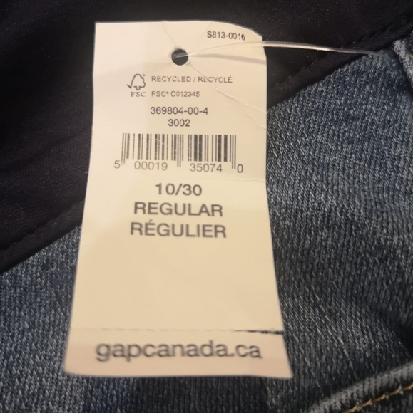 NWT GAP Maternity Jeans, light wash, Size 10, New with tags - Picture 10 of 10